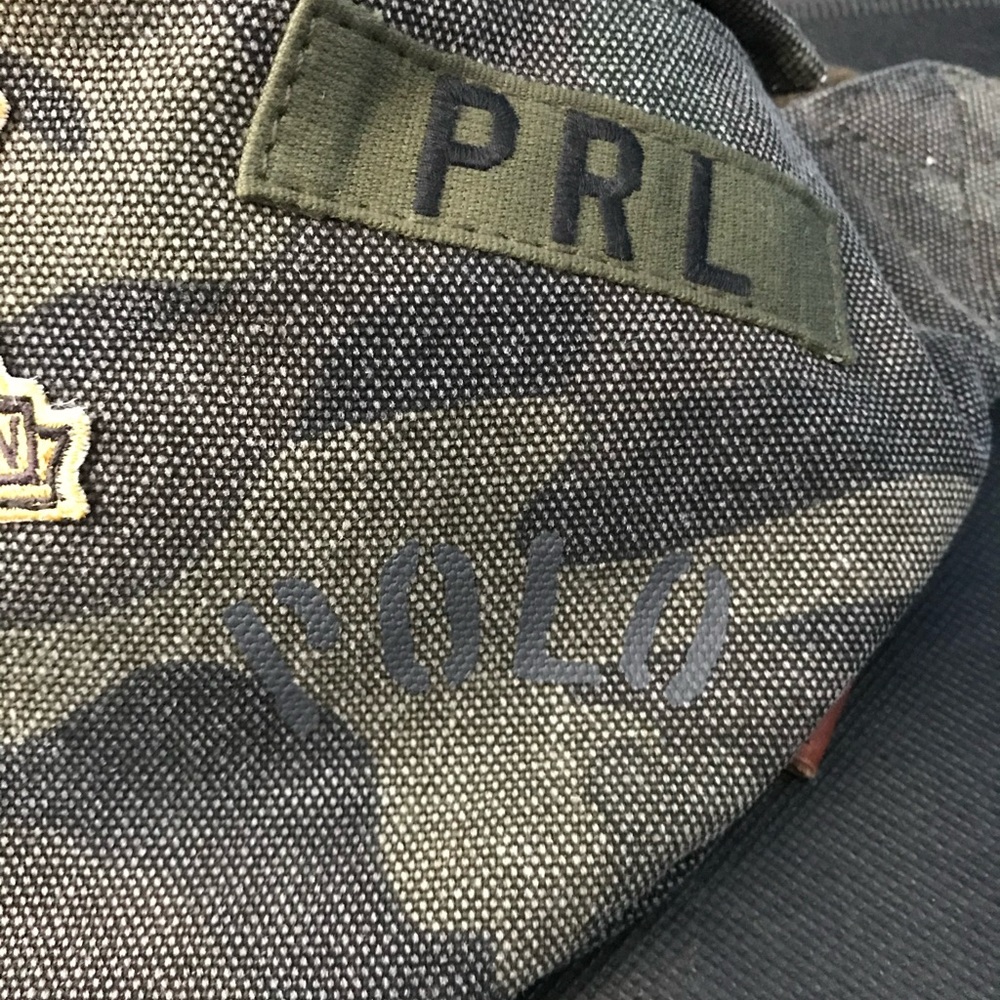 New Polo Ralph Lauren Canvas Camouflage Bum Bag Fanny Pack Belt Bag Pouch $300 - Picture 5 of 9